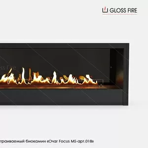 Вбудований біокамін «Очаг 1000 MS-арт.018» Gloss Fire