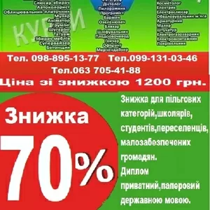 Курси перукар візаж манікюр татуаж кухар зварник токар баріст масажист