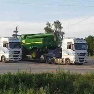 Перевозка комбайнов, тракторов, сеялки, сельхозтехники, экскаваторов.