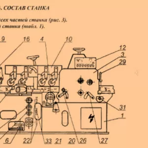  Четырехсторонний станок С-26-2Н-5 Б/У 