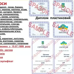 Курс кухар,  кондитер,  сушист,  піццеолі,  пекар,  бармен,  барист, офіціант