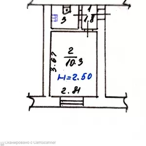 Продам 1-ком. из. кв на ул. Данилевского 17.