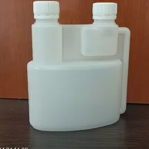 Пляшка двохгорлова з дозатором 500 мл з двома кришками