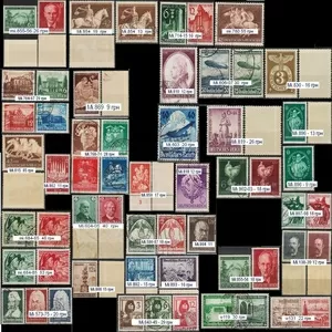 Поштові марки Рейху періоду 1933-45 _набір 3