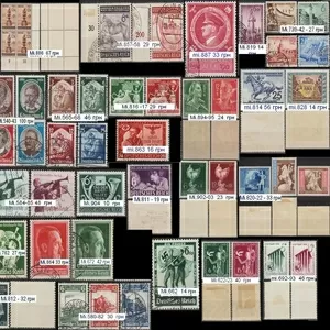Поштові марки Рейху періоду 1933-45 _набір 5