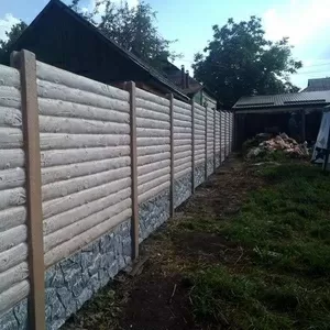 Еврозабор, установка еврозабора, покраска еврозабора