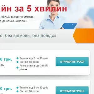 Швидкі онлайн позики в Україні отримайте гроші за 15 хвилин