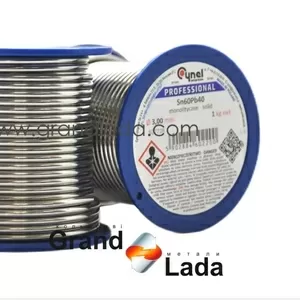 Припій Cynel без флюсу (дріт) 3, 0 мм