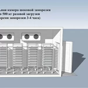 Шокова заморозка ( Установка під ключ) Хлібо булочних виробів