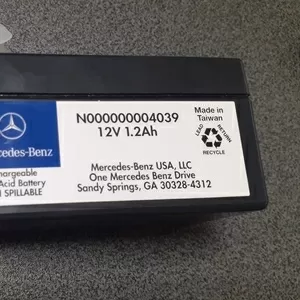 Аккумулятор дополнительный 1.2Ah,  12V Mercedes N000000004039