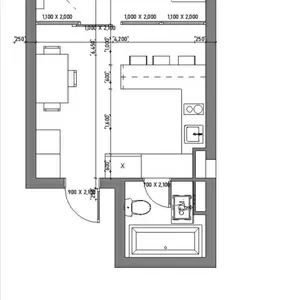Однокомнатная квартира в ЖК Брусника
