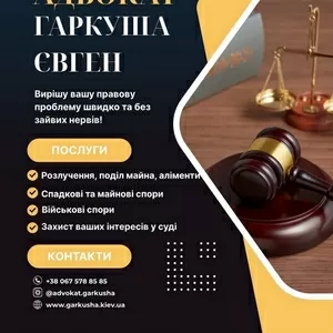 Адвокат з поділу майна Київ.