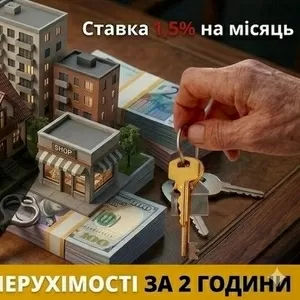 Фінансування під заставу квартири,  будинку чи земельної ділянки Київ.