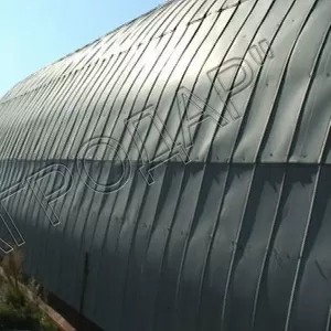 Арочный ангар в полной комплектации