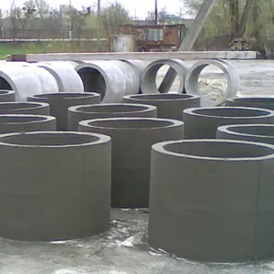 БЕТОННЫЕ КОЛЬЦА для колодцев и канализаций.