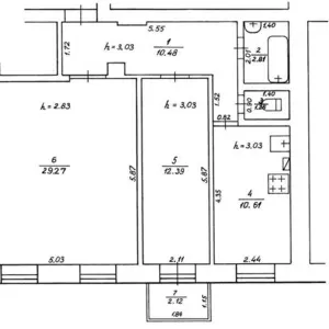 2-х комнатная квартира в центре Полтавы